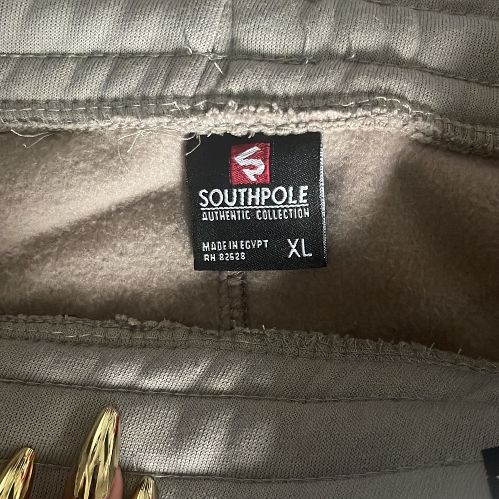South Pole Gray Fleece Joggers with Black Accents - Picture 5 of 13